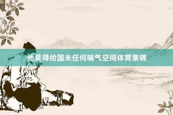 他莫得给国米任何喘气空间体育集锦