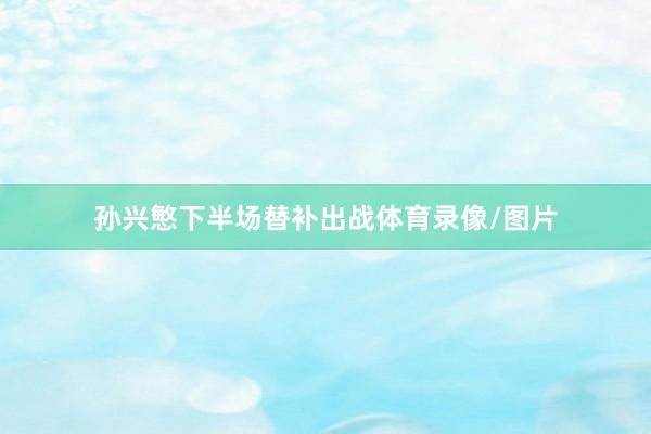 孙兴慜下半场替补出战体育录像/图片