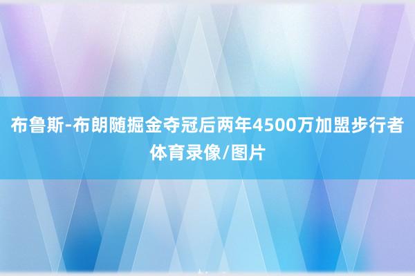 布鲁斯-布朗随掘金夺冠后两年4500万加盟步行者体育录像/图片