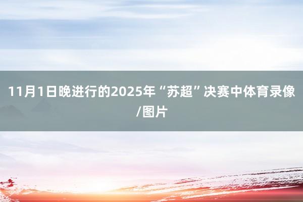 11月1日晚进行的2025年“苏超”决赛中体育录像/图片