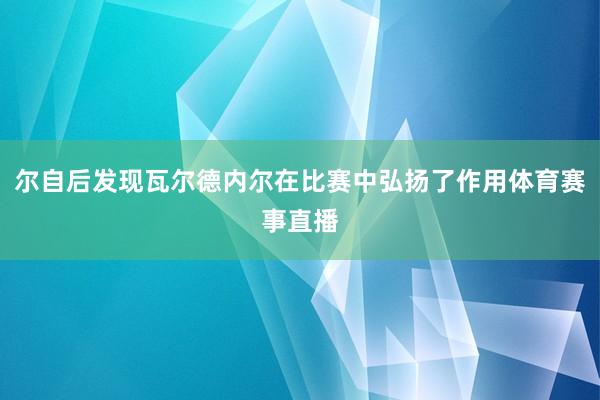 尔自后发现瓦尔德内尔在比赛中弘扬了作用体育赛事直播