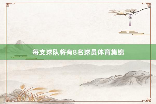 每支球队将有8名球员体育集锦