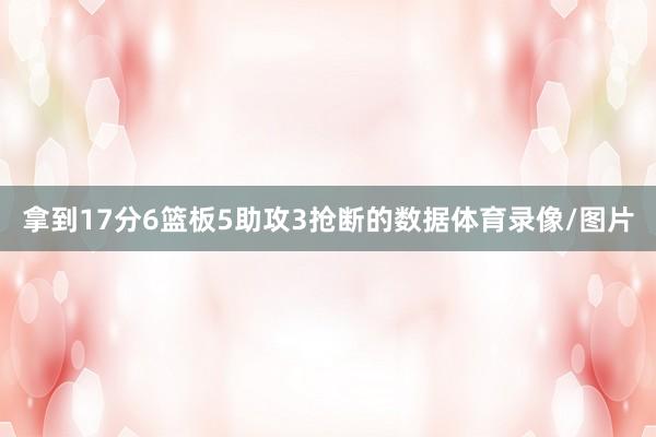 拿到17分6篮板5助攻3抢断的数据体育录像/图片