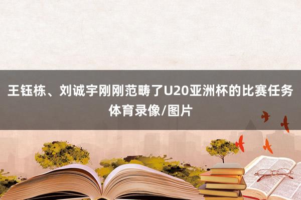 王钰栋、刘诚宇刚刚范畴了U20亚洲杯的比赛任务体育录像/图片