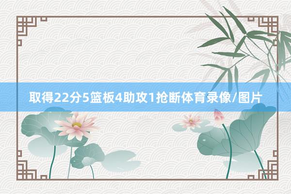 取得22分5篮板4助攻1抢断体育录像/图片