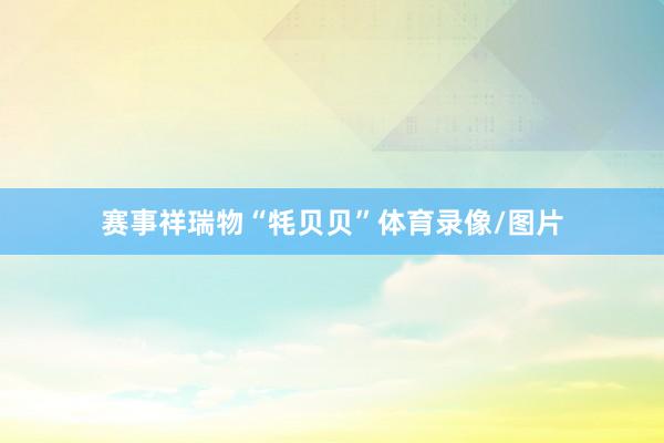 赛事祥瑞物“牦贝贝”体育录像/图片