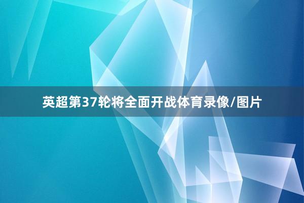 英超第37轮将全面开战体育录像/图片