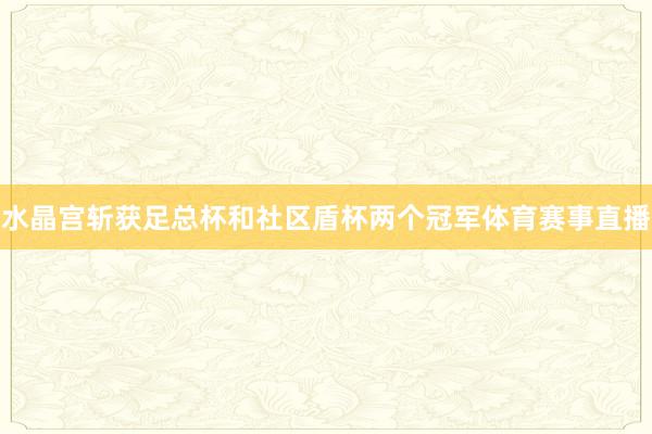 水晶宫斩获足总杯和社区盾杯两个冠军体育赛事直播