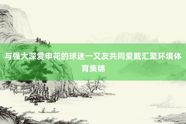 与强大深爱申花的球迷一又友共同爱戴汇聚环境体育集锦