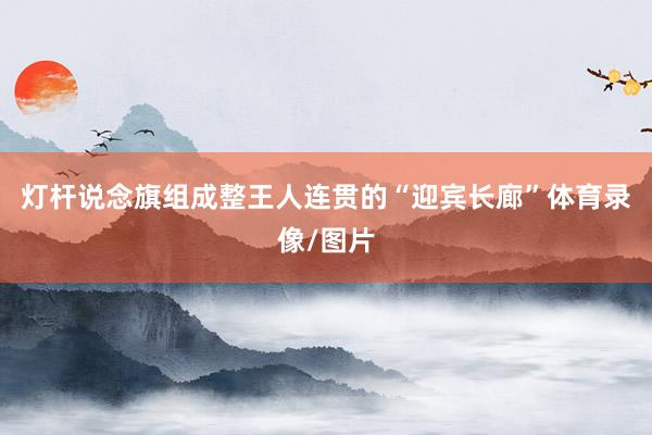 灯杆说念旗组成整王人连贯的“迎宾长廊”体育录像/图片