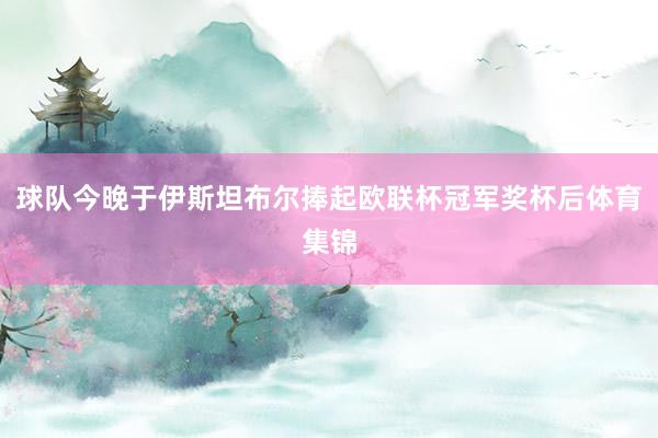 球队今晚于伊斯坦布尔捧起欧联杯冠军奖杯后体育集锦